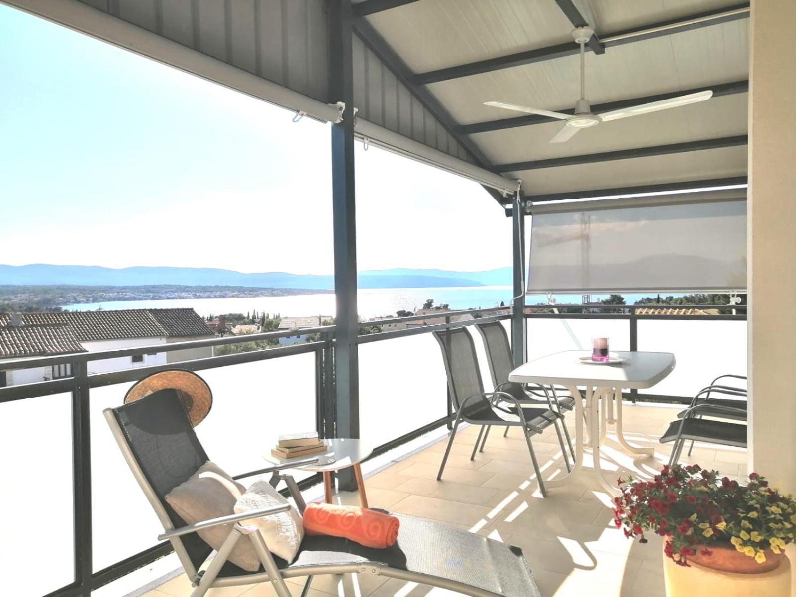 Lovely Sea View House 2 In Malinska Island Krk Exteriér fotografie